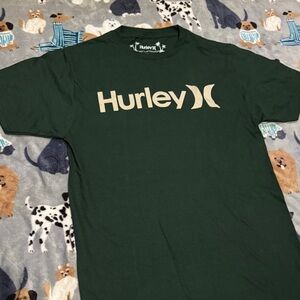 Hurley Men's Dark Green Tee